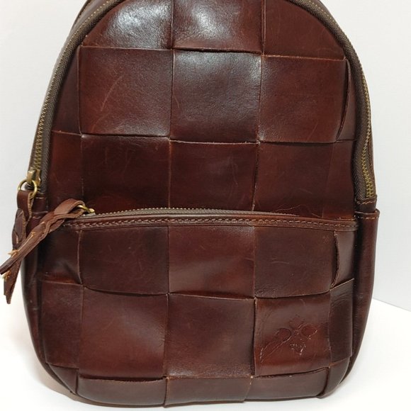 Patricia Nash Large Woven Leather Backpack main image 5